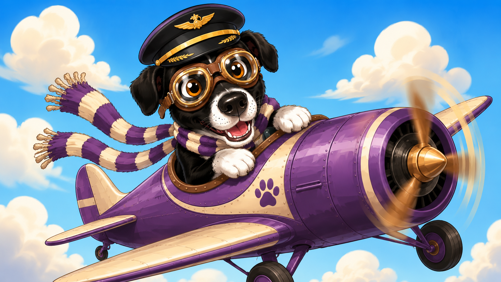 Mascota viajando en cabina de avión junto a su familia